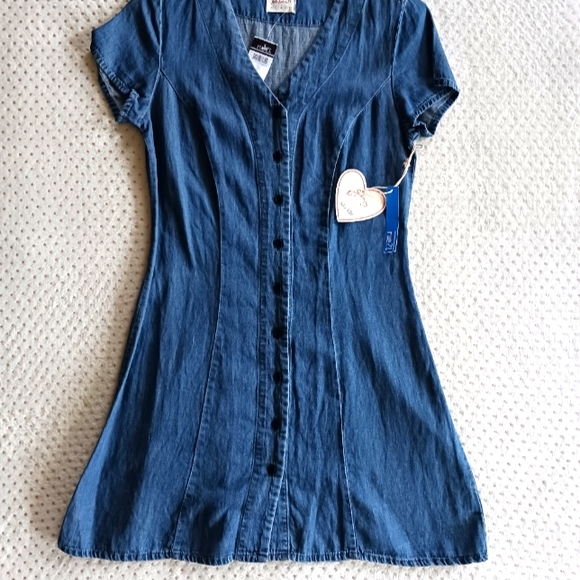 VTG Very cute button up Jean dress from Sadie Robertson collection Rue 21 - Picture 5 of 14